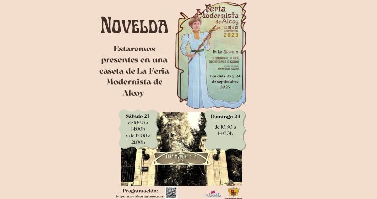 Novelda participará este fin de semana en la Feria Modernista de Alcoy