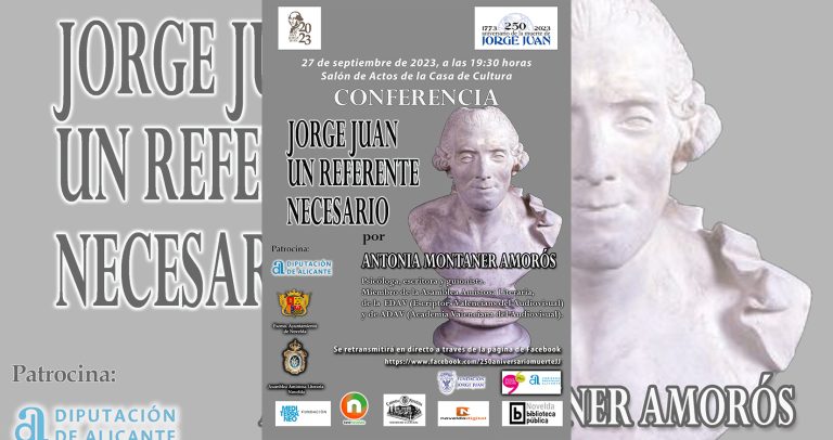 La Casa de Cultura acoge el miércoles 27 de septiembre la conferencia ‘Jorge Juan: Un referente necesario’