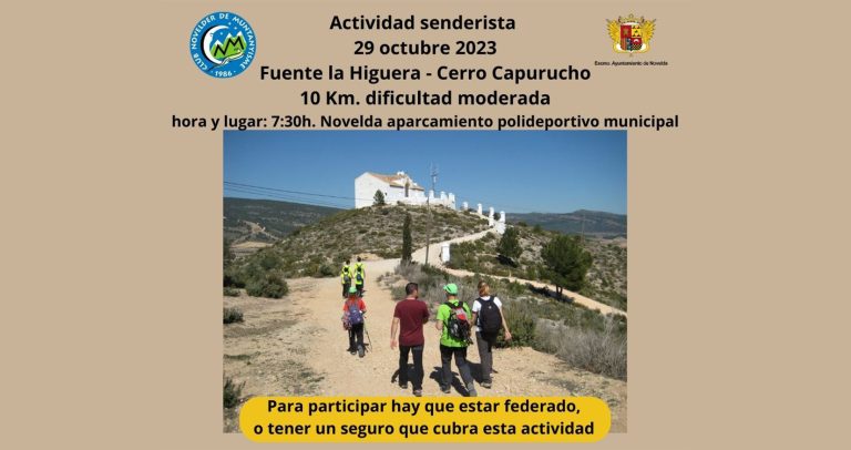El Club Novelder de Muntanyisme organiza una marcha senderista al Cerro Capurucho