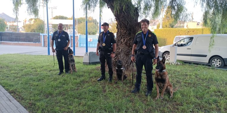 Novelda acoge las pruebas caninas de detección de los European Police & Fire Games Association