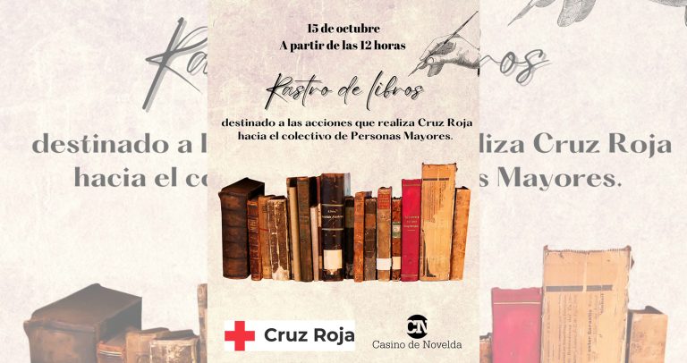 El Casino de Novelda organiza un Rastro de Libros en favor de Cruz Roja