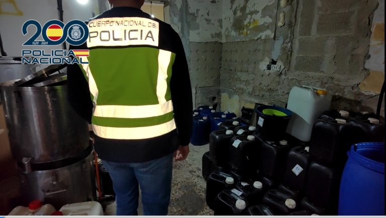 La Policía Nacional desmantela en Altea y Sueca uno de los macro laboratorios de producción de éxtasis más grandes de España