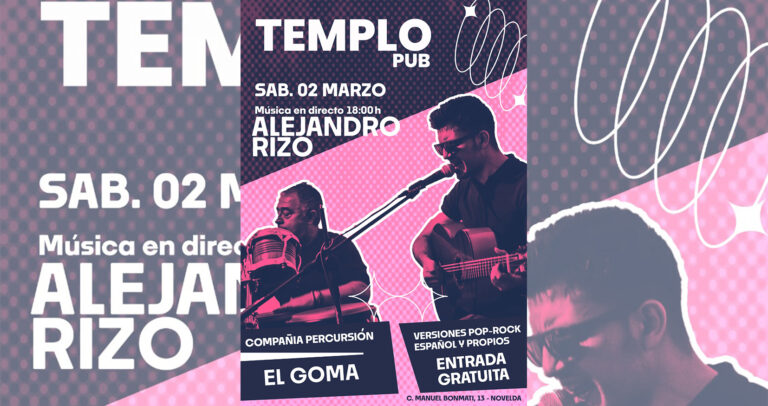 Nuevo concierto gratuito de Alejandro Rizo en Novelda