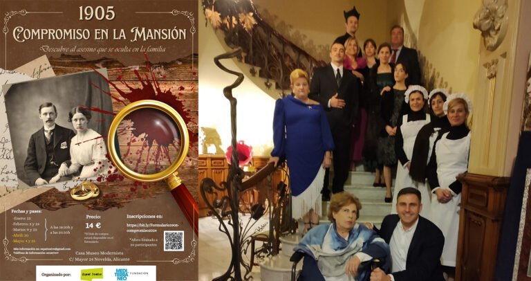 La Casa Museo Modernista de Novelda organiza el esperado evento ‘1905 Compromiso en la Mansión’