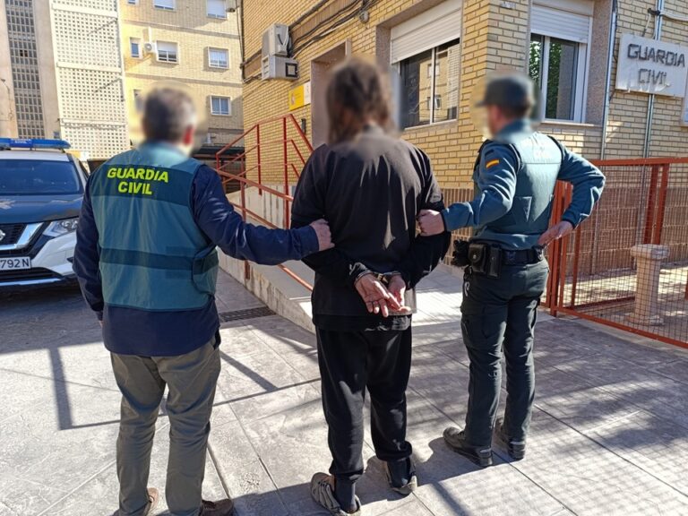 La Guardia Civil detiene al supuesto autor de un disparo en Sax
