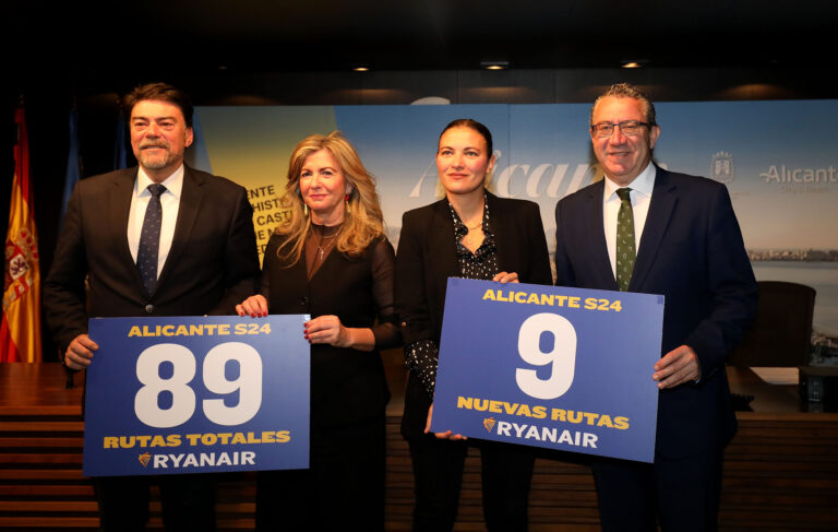 Costa Blanca abre este verano nueve rutas aéreas hacia Europa gracias a la expansión de Ryanair en la provincia