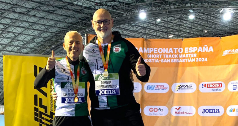 Pedro Esteban subcampeón de España en Lanzamiento de Peso y Manuel Serrano medalla de Bronce en 400m