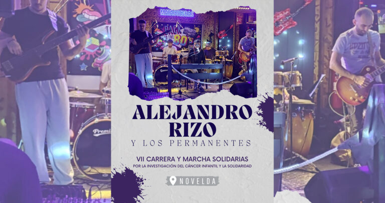 Este sábado Alejandro Rizo y Los Permanentes llevarán a cabo una actuación especial en Novelda al aire libre