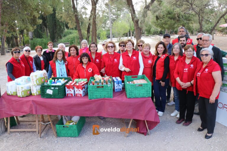 Festers Solidaris recoge multitud de donaciones a beneficio de Cáritas y Cruz Roja Novelda