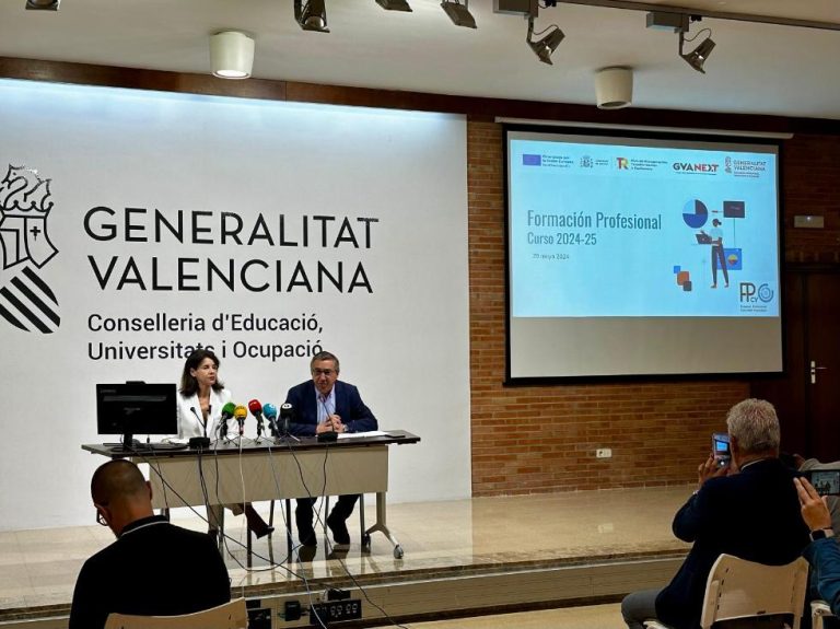 La Comunitat Valenciana contará con 241 grupos nuevos y 19.163 plazas más de Formación Profesional en el curso 24/25