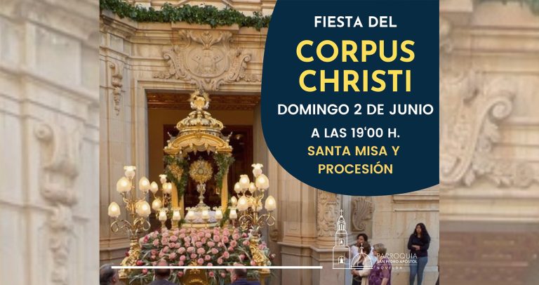 Novelda celebrará este 2 de junio el Día del Corpus Christi con una Santa Misa y Procesión