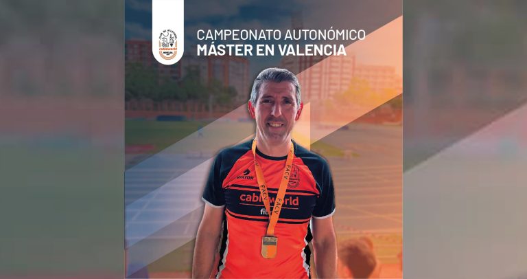 Joaquín Asensio del Club Atletismo Cableworld campeón autonómico en 400m Vallas