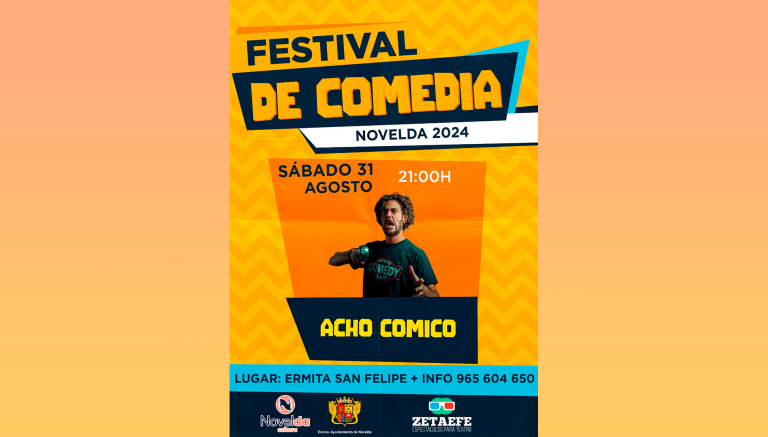 Acho Cómico cerrará este sábado el Festival de Comedia